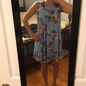 Blue floral sundress